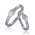 2 Rows Zircon Cheap Fashion Jewelry Dummy Ring for Store